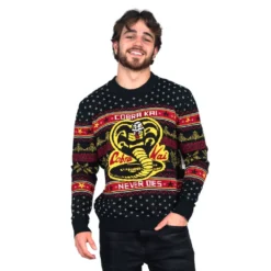 Cobra Kai Never Dies Sweater -Hallmark Shop CobraKaiNeverDiesSweater 019