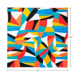 Hallmark 26" Colorful Abstract Fabric Gift Wrap With Elastic Band -Hallmark Shop Colorful Abstract Fabric Gift Wrap With Elastic Band 1299EJR6379 04