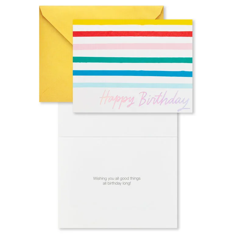 Hallmark Colorful Assorted Birthday Cards With Pouch And Pen, Pack Of 10 - Image 4