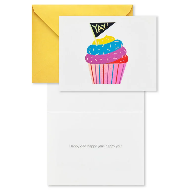 Hallmark Colorful Assorted Birthday Cards With Pouch And Pen, Pack Of 10 - Image 5