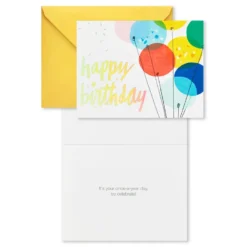 Hallmark Colorful Assorted Birthday Cards With Pouch And Pen, Pack Of 10 -Hallmark Shop Colorful Assorted Birthday Cards With Pouch and Pen 1SOM3848 07