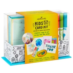 Hallmark Crayola® Kids Card Kit With Markers In Caddy, Pack Of 8 16 Hallmark Crayola® Kids Card Kit With Markers In Caddy, Pack Of 8 -Hallmark Shop Crayola Kids Card Making Kit Caddy With Markers 1SOM3883 08