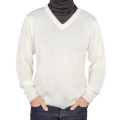 Crazy Cousin Eddie V-Neck Sweater With Black Dickey -Hallmark Shop Crazy Cousin White V Neck Sweater with Black Dickey 4