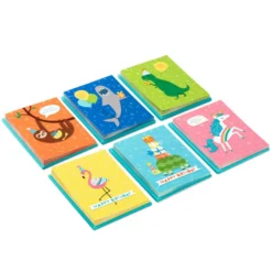 Hallmark Cute Animals Assorted Blank Kids Birthday Cards, Pack Of 48