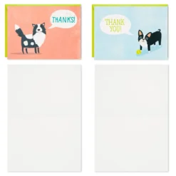 Hallmark Cute Dogs Assortment Blank Thank-You Notes, Pack Of 48 -Hallmark Shop Cute Dogs Assortment Blank ThankYou Notes 5STZ1133 04