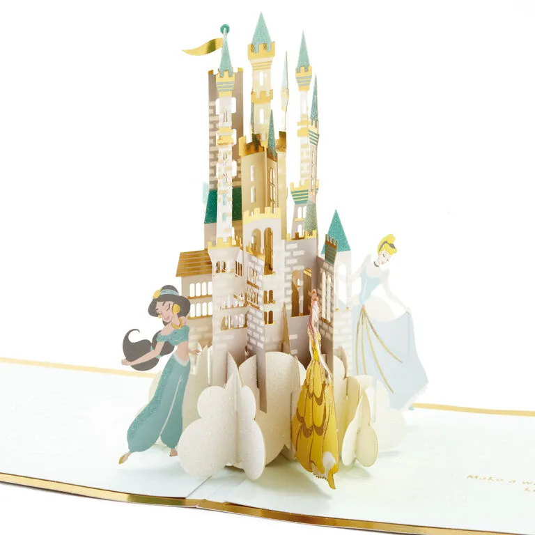Hallmark Disney Princess Castle So Loved 3D Pop-Up Card 1 Hallmark Disney Princess Castle So Loved 3D Pop-Up Card