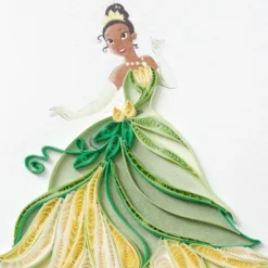Hallmark Disney The Princess And The Frog Tiana Happy Wish Quilled Paper Handmade Card 11 Hallmark Disney The Princess And The Frog Tiana Happy Wish Quilled Paper Handmade Card -Hallmark Shop Disney Princess and the Frog Tiana Quilled Paper Card 1299LAD2855 04