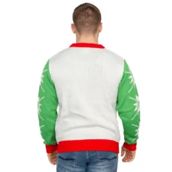 Dr Seuss Grinch As Santa Next To Tree Adult Off-White Ugly Christmas Sweater -Hallmark Shop DrSeussGrinchAsSantaNextToTreeAdultOff WhiteSweater DS197 UglySweater 62