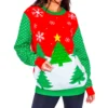 3d Xmas Tree Pop-It Sweater