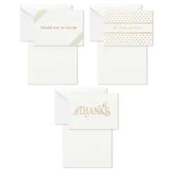 Hallmark Elegant Dimensions Boxed Blank Thank-You Notes Assortment, Pack Of 120 8 Hallmark Elegant Dimensions Boxed Blank Thank-You Notes Assortment, Pack Of 120 -Hallmark Shop Elegant Dimensions Assorted Boxed ThankYou Cards 5STZ1161 03