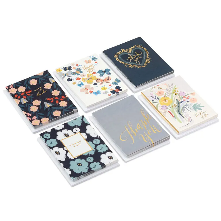 Hallmark Elegant Florals Boxed Blank Thank-You Notes Assortment, Pack Of 48 1 Hallmark Elegant Florals Boxed Blank Thank-You Notes Assortment, Pack Of 48