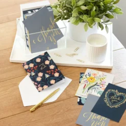 Hallmark Elegant Florals Boxed Blank Thank-You Notes Assortment, Pack Of 48 11 Hallmark Elegant Florals Boxed Blank Thank-You Notes Assortment, Pack Of 48 -Hallmark Shop Elegant Florals Assorted Boxed ThankYou Cards 5STZ1169 06