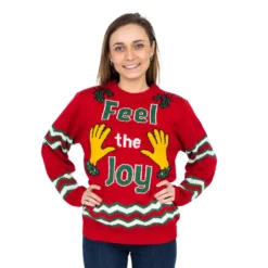 Feel The Joy Groping Hands Tacky Ugly Christmas Sweater -Hallmark Shop FeelTheJoyGropingHandsTackyUglyChristmasSweater uglysweater49 30
