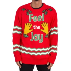 Feel The Joy Groping Hands Tacky Ugly Christmas Sweater -Hallmark Shop FeelTheJoyGropingHandsTackyUglyChristmasSweater uglysweater49 31
