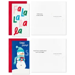 Hallmark Colorful And Casual Money-Holder Boxed Christmas Cards Assortment, Pack Of 36 -Hallmark Shop Festive Assorted MoneyHolder Boxed Christmas Cards 5CZE2139 03