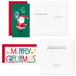 Hallmark Colorful And Casual Money-Holder Boxed Christmas Cards Assortment, Pack Of 36 -Hallmark Shop Festive Assorted MoneyHolder Boxed Christmas Cards 5CZE2139 05