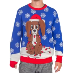 Flappy Dog Animated Puppy Ears Ugly Christmas Sweater -Hallmark Shop Flappy Dog Animated Puppy Ears Ugly Christmas Sweater 2