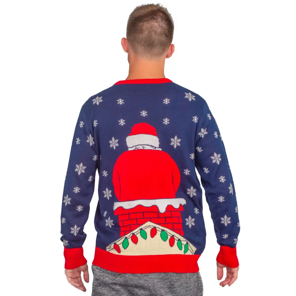Flappy Santa Animated Hat Ugly Christmas Sweater 5 Flappy Santa Animated Hat Ugly Christmas Sweater - Image 5