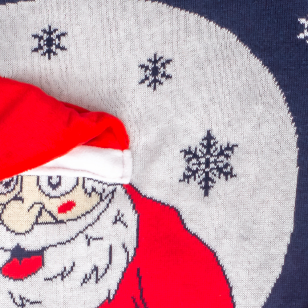 Flappy Santa Animated Hat Ugly Christmas Sweater 3 Flappy Santa Animated Hat Ugly Christmas Sweater - Image 3