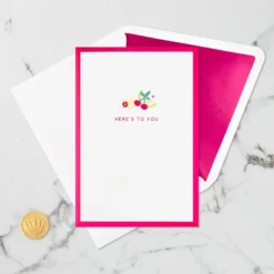 Hallmark Here's To You Cocktail Toast 3D Pop-Up Card 15 Hallmark Here's To You Cocktail Toast 3D Pop-Up Card -Hallmark Shop Fruit Cocktail Drinks Celebration 3D PopUp Card for Her 1299LAD2897 06