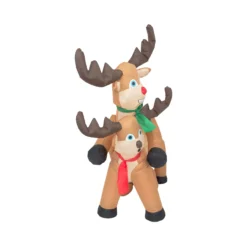Funny Humping Reindeer Christmas Lawn Inflatable Decoration 8 Funny Humping Reindeer Christmas Lawn Inflatable Decoration -Hallmark Shop Funny Humping Reindeer Christmas Lawn Inflatable Decoration Front scaled