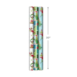 Hallmark Dr. Seuss™ Grinch 3-Pack Christmas Wrapping Paper Assortment, 105 Sq. Ft. 10 Hallmark Dr. Seuss™ Grinch 3-Pack Christmas Wrapping Paper Assortment, 105 Sq. Ft. -Hallmark Shop Grinch 3Pack Christmas Wrapping Paper 5JXW1211 04