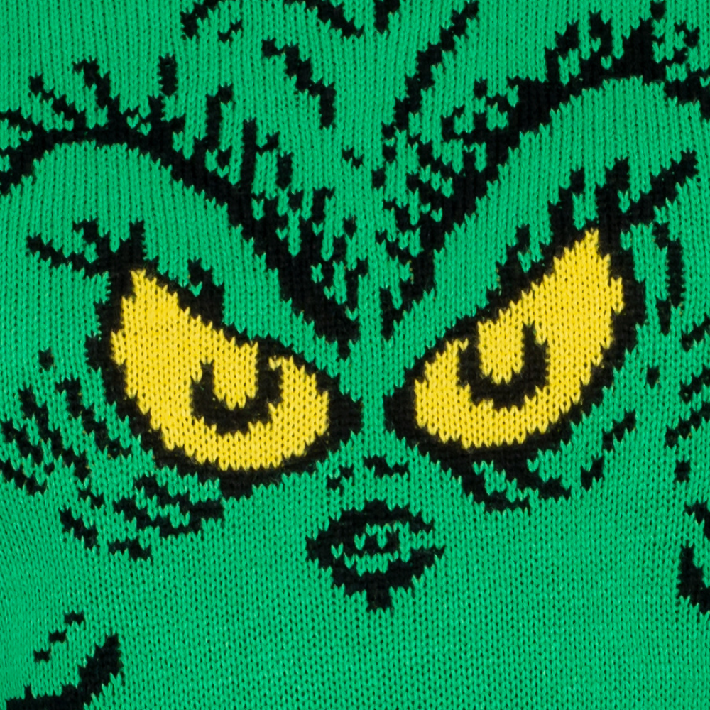 Grinch Face Dr. Seuss Ugly Christmas Sweater 3 Grinch Face Dr. Seuss Ugly Christmas Sweater - Image 3