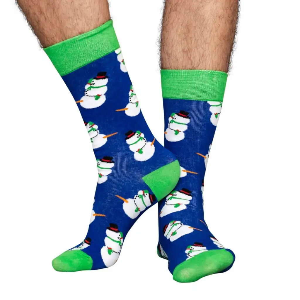 Happy Snowmen Ugly Christmas Socks - Adult 5 Happy Snowmen Ugly Christmas Socks - Adult - Image 5
