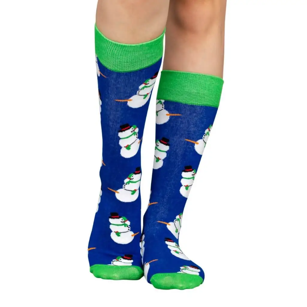 Happy Snowmen Ugly Christmas Socks - Adult 4 Happy Snowmen Ugly Christmas Socks - Adult - Image 4