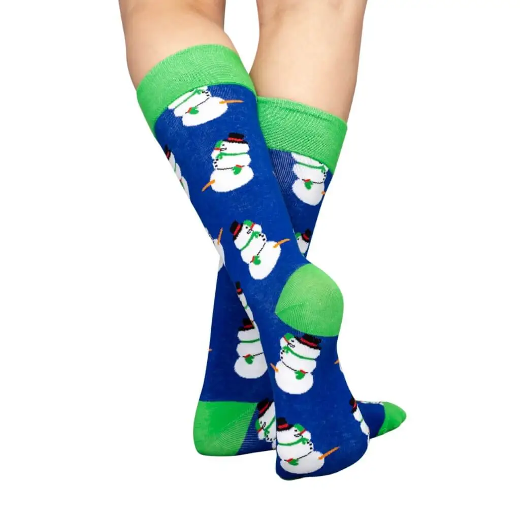 Happy Snowmen Ugly Christmas Socks - Adult 3 Happy Snowmen Ugly Christmas Socks - Adult - Image 3