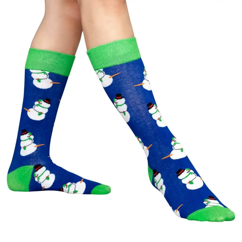 Happy Snowmen Ugly Christmas Socks - Adult 2 Happy Snowmen Ugly Christmas Socks - Adult - Image 2