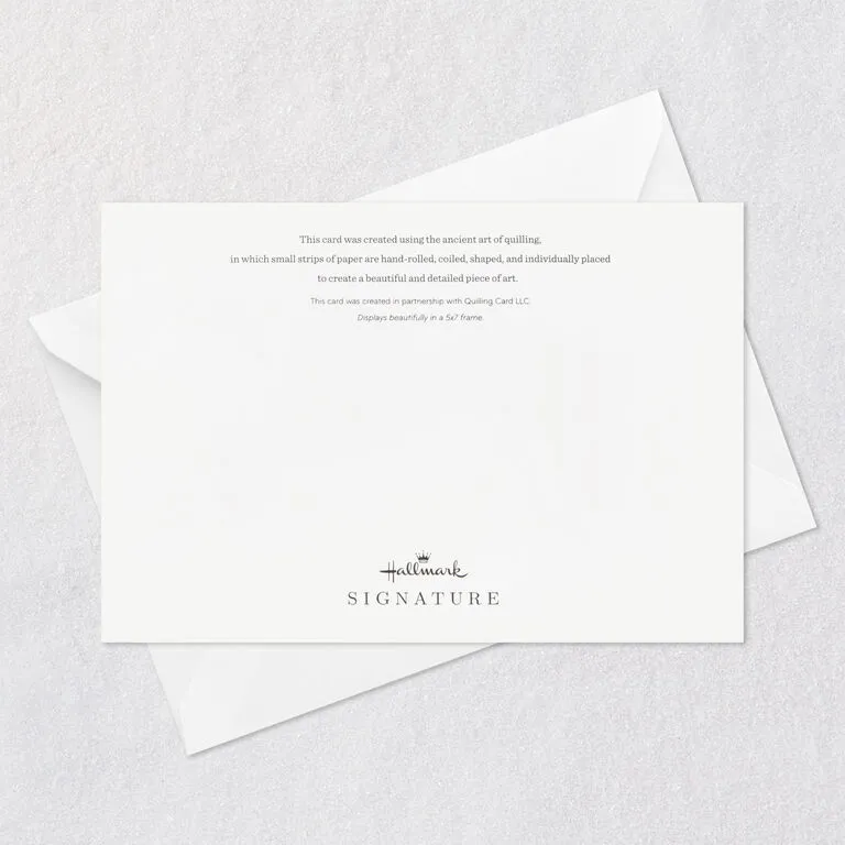 Hallmark Floral Happy Quilled Paper Handmade Birthday Card 7 Hallmark Floral Happy Quilled Paper Handmade Birthday Card - Image 7