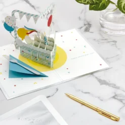 Hallmark Hooray Cake And Balloons 3D Pop-Up Birthday Card -Hallmark Shop Hooray Cake and Balloons 3D PopUp Birthday Card 1299LAD2738 06