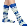 Humping Reindeer Adult Ugly Christmas Socks Blue And White