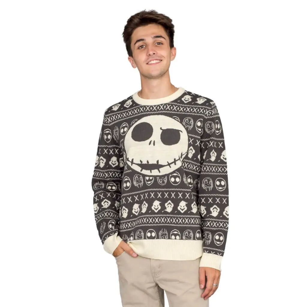Jack Sally The Nightmare Before Christmas Ugly Christmas Sweater 2 Jack Sally The Nightmare Before Christmas Ugly Christmas Sweater - Image 2