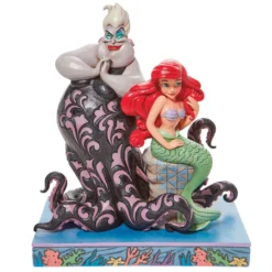 Enesco Jim Shore Disney Ariel And Ursula Figurine, 9.5"