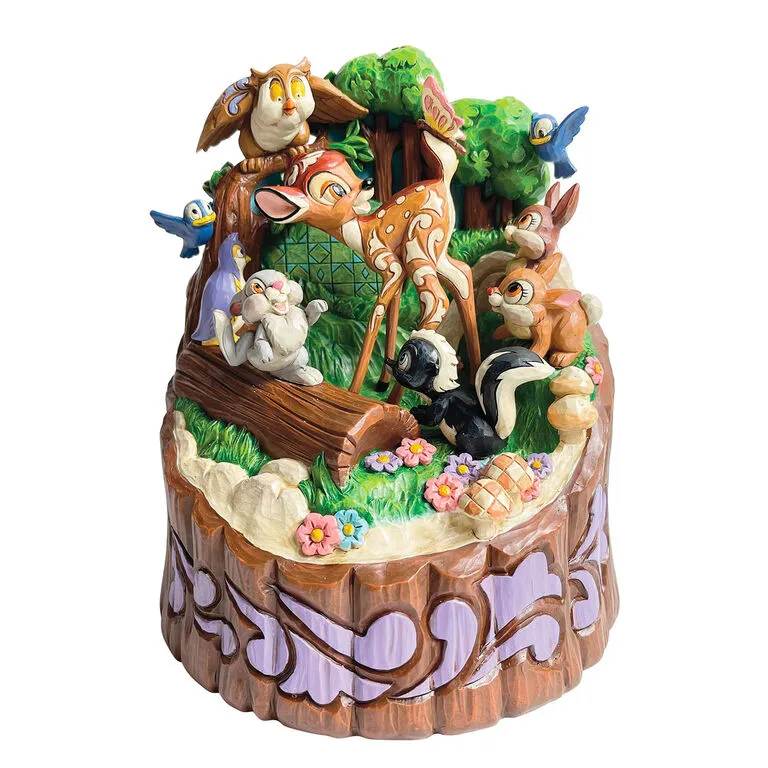 Enesco Jim Shore Disney Bambi Carved By Heart Figurine, 7.7" 1 Enesco Jim Shore Disney Bambi Carved By Heart Figurine, 7.7"