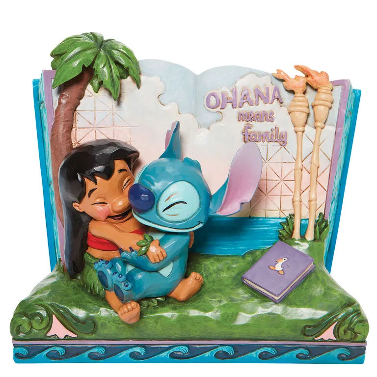 Enesco Jim Shore Disney Lilo & Stitch Storybook Figurine, 5.75" 1 Enesco Jim Shore Disney Lilo & Stitch Storybook Figurine, 5.75"