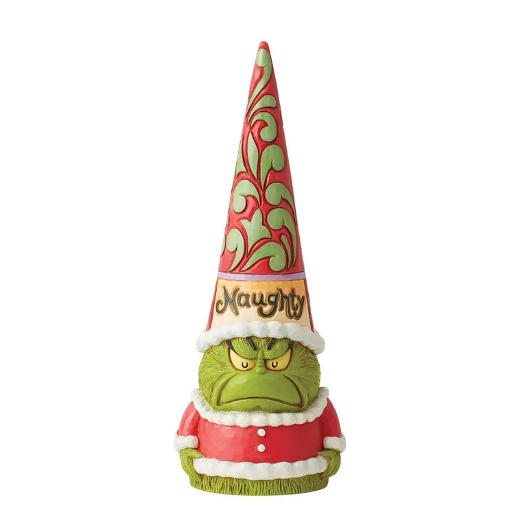 Enesco Jim Shore Dr. Seuss Naughty/Nice Grinch Gnome Figurine, 8.19" 2 Enesco Jim Shore Dr. Seuss Naughty/Nice Grinch Gnome Figurine, 8.19" - Image 2