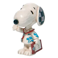 Enesco Jim Shore Peanuts Mini Snoopy Medical Professional Figurine, 3"