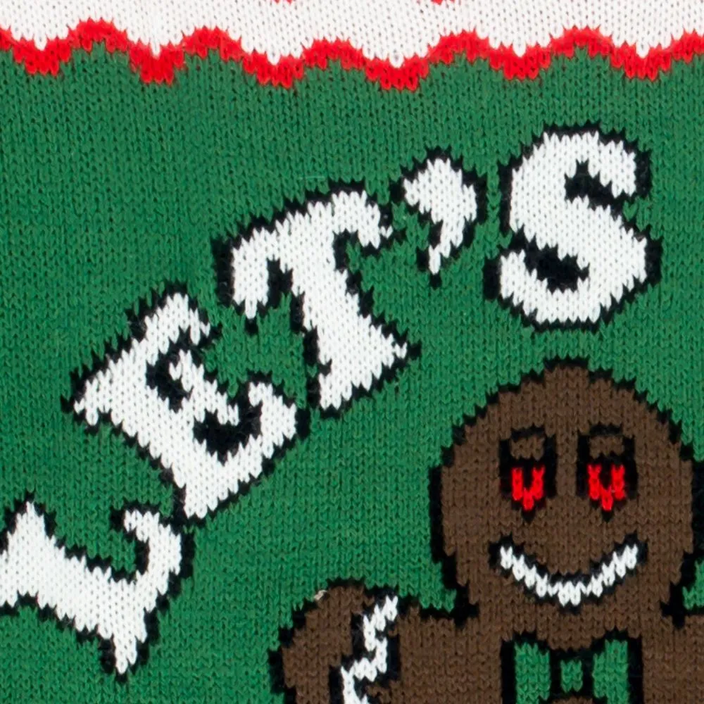 Let's Get Baked Happy Gingerbread Ugly Christmas Sweater 2 Let's Get Baked Happy Gingerbread Ugly Christmas Sweater - Image 2