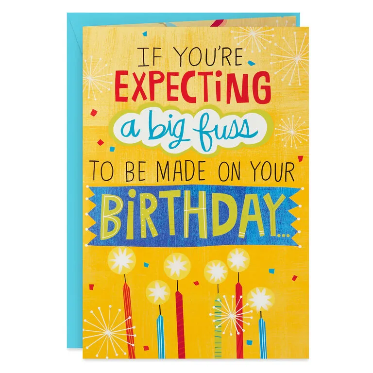 Hallmark 16" Make A Fuss Cake Pop-Up Jumbo Birthday Card 1 Hallmark 16" Make A Fuss Cake Pop-Up Jumbo Birthday Card