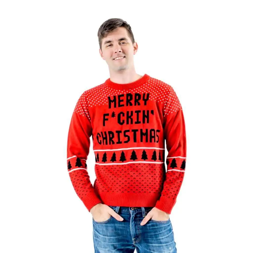 Merry F*ckin Ugly Christmas Sweater 1 Merry F*ckin Ugly Christmas Sweater
