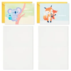 Hallmark Mom And Baby Animal Assortment Blank Thank-You Notes, Pack Of 48 10 Hallmark Mom And Baby Animal Assortment Blank Thank-You Notes, Pack Of 48 -Hallmark Shop Mom and Baby Animal Assortment Blank ThankYou Notes 5STZ1134 03