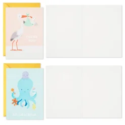 Hallmark Mom And Baby Animal Assortment Blank Thank-You Notes, Pack Of 48 12 Hallmark Mom And Baby Animal Assortment Blank Thank-You Notes, Pack Of 48 -Hallmark Shop Mom and Baby Animal Assortment Blank ThankYou Notes 5STZ1134 05
