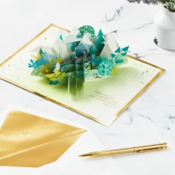 Hallmark Love Sharing Life's Adventure With You 3D Pop-Up Love Card -Hallmark Shop Mountains and Trees 3D PopUp Love Card 1299LAD2890 06