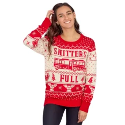 Women's National Lampoon Vacation Shitter's Full Ugly Christmas Sweater -Hallmark Shop NationalLampoonVacationShitter sFullSweater uglysweater44 13
