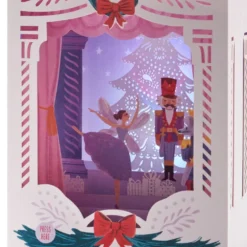 Hallmark Nutcracker Musical 3D Pop-Up Christmas Card With Light -Hallmark Shop Nutcracker Shadow Box 3D PopUp Music Light Christmas Card 1099XOD4041 06