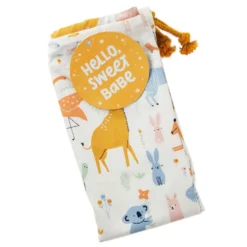 Hallmark 28" Pastel Animals Large Fabric Gift Bag With Tag 10 Hallmark 28" Pastel Animals Large Fabric Gift Bag With Tag -Hallmark Shop Pastel Animals Fabric Gift Sack With Tag 1499EGB7167 06