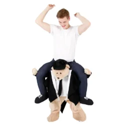 Ride On Jewish Rabbi Bear Costume 9 Ride On Jewish Rabbi Bear Costume -Hallmark Shop Piggyback Rideon Rabbi Dancing3